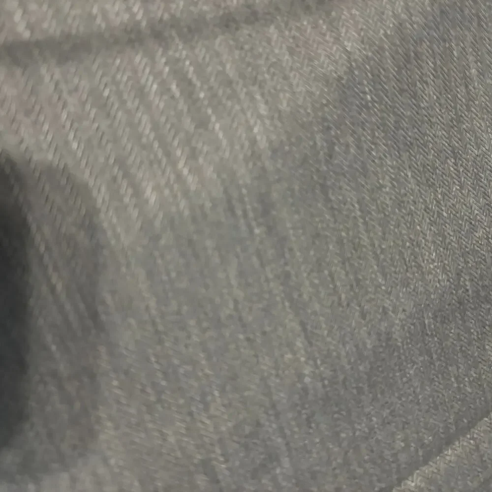 Vintage 100% Wool Fabric Gray Charcoal Herringbone England Suiting 2.25 Yards